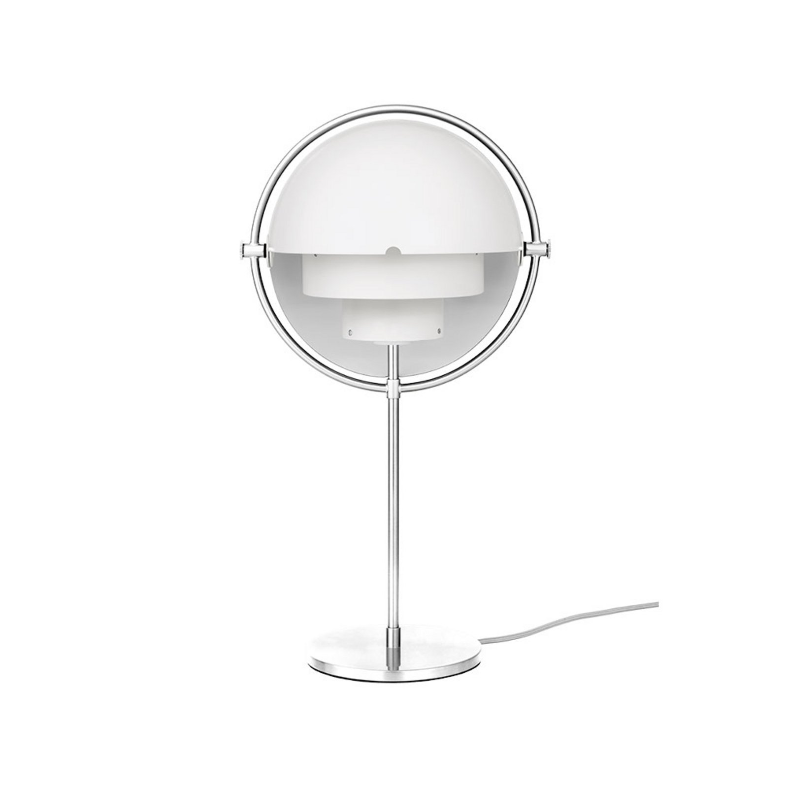 Multi-Lite Candeeiro de Mesa Chrome/White - GUBI