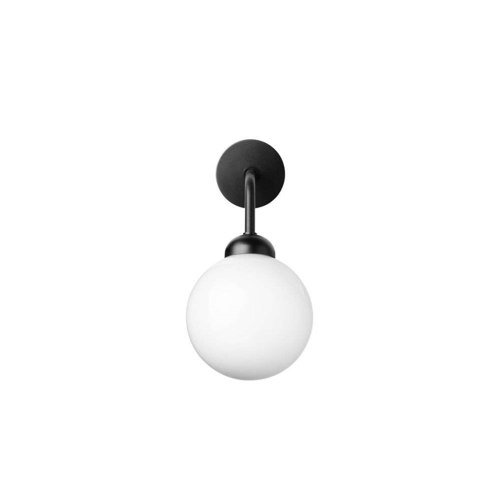 Apiales Wall Lamp Hardwired Black/Opal - Nuura