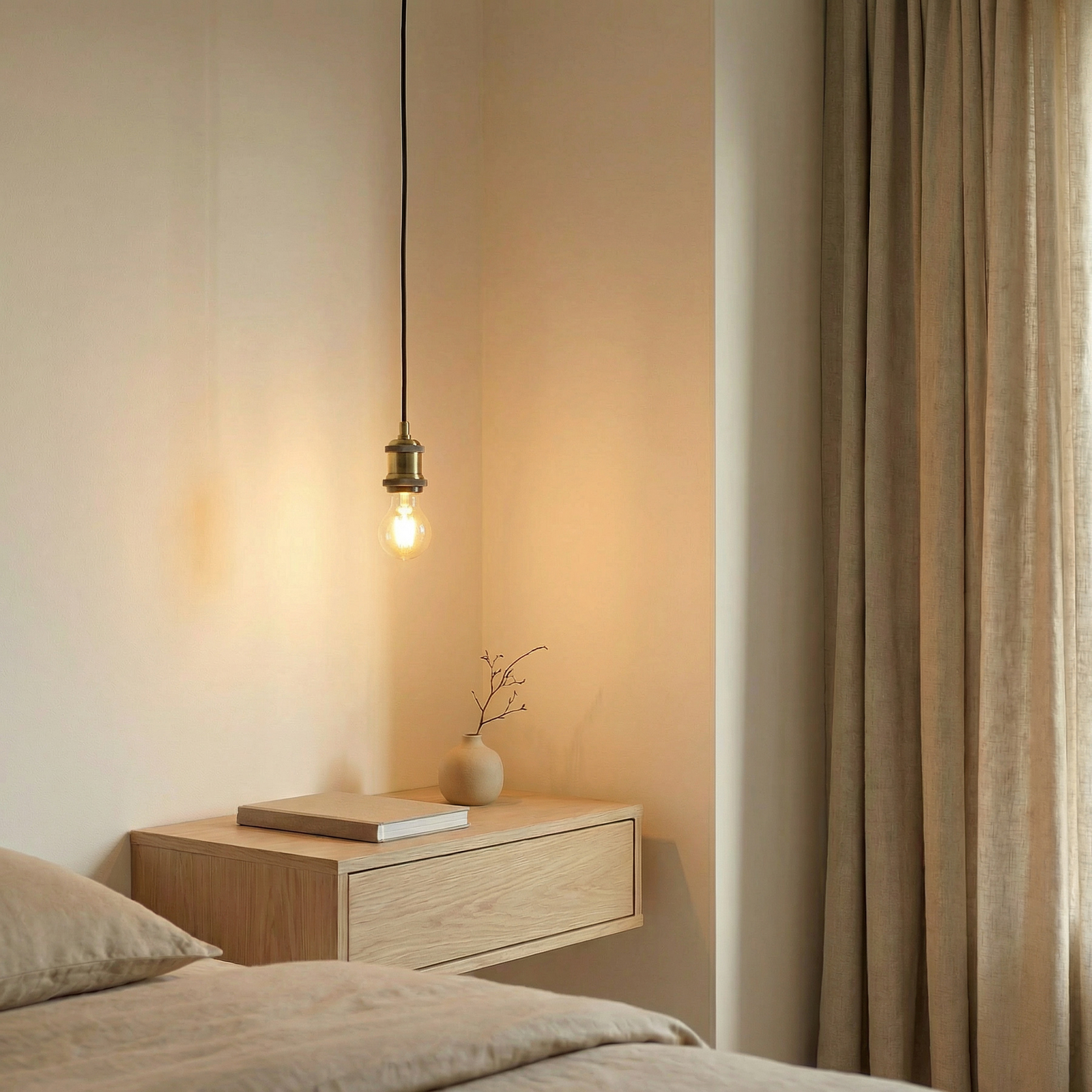 Hattie pendant light, E27 socket, Ø 5 cm, brass, metal - Lindby Hattie pendant light, E27 socket, Ø 5 cm, brass, metal - Lindby