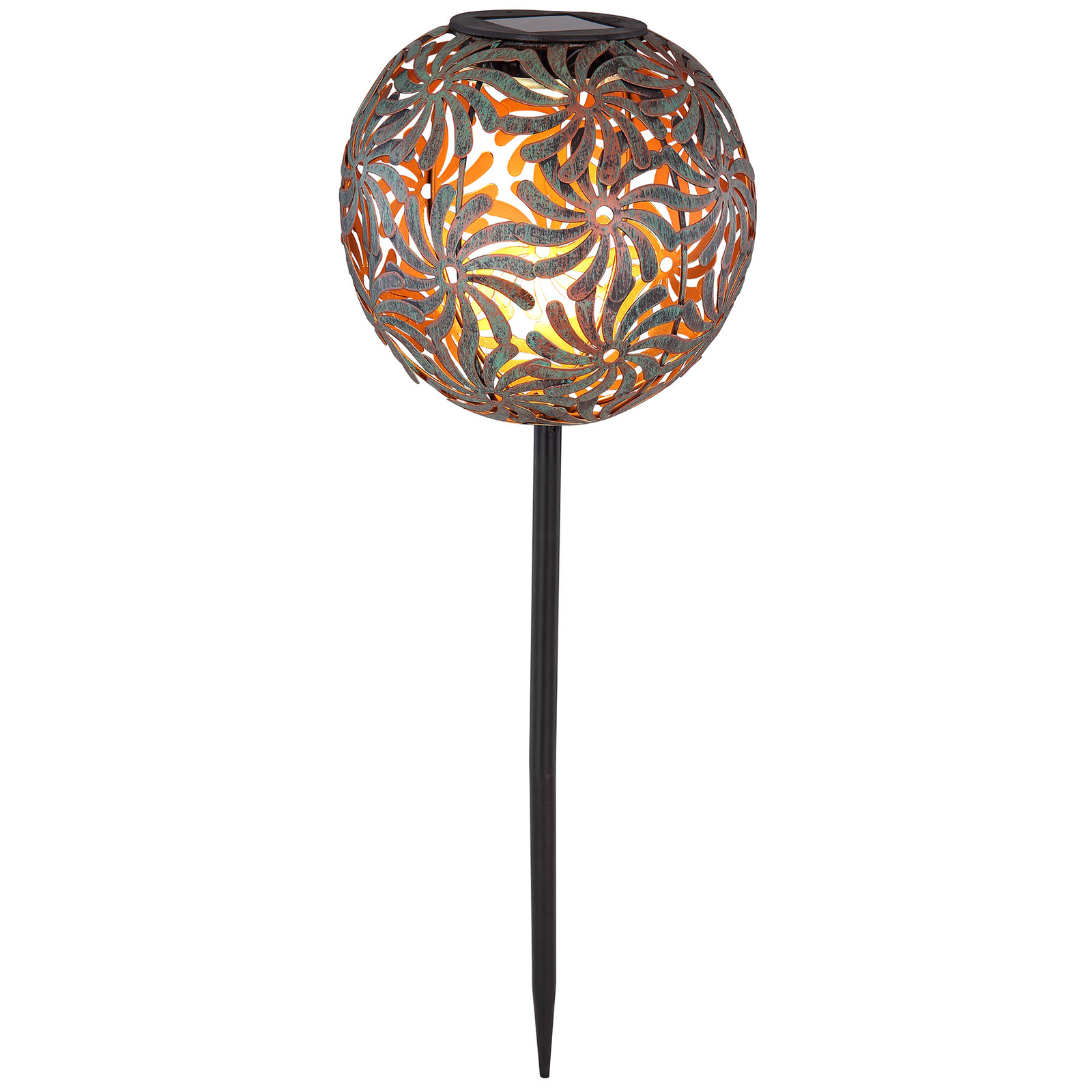 LED-Solarleuchte 33632 mit Metallkugel