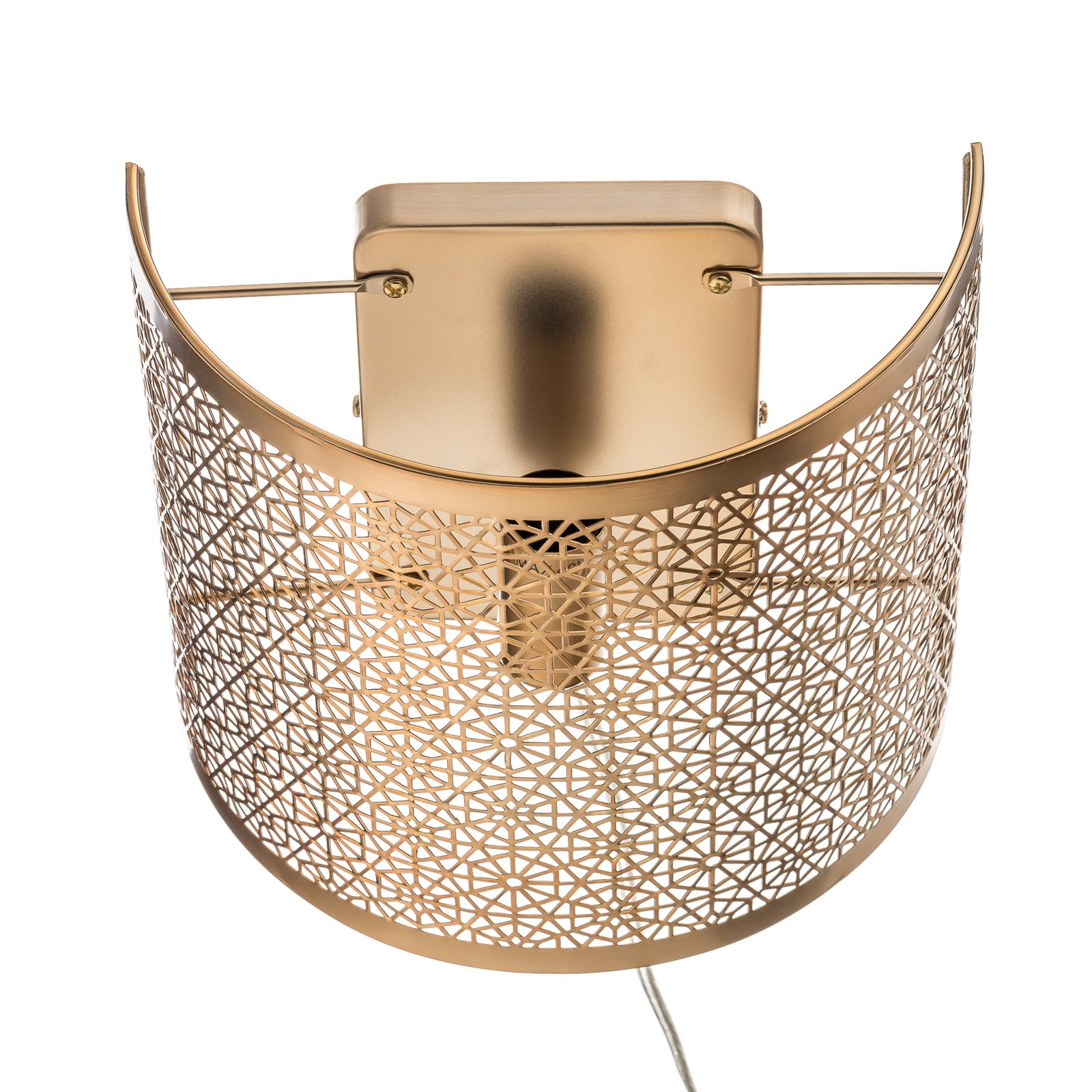 By Rydéns Hermine wall light with cable, brass