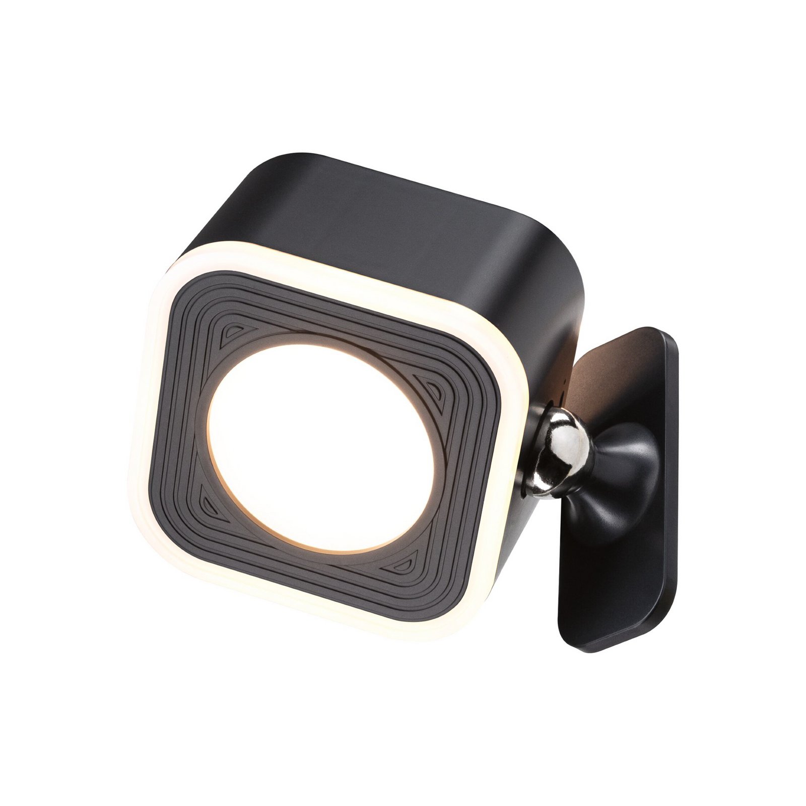 Lampa de masă cu baterie LED Paulmann Varia, negru, 37 cm dimabil CCT