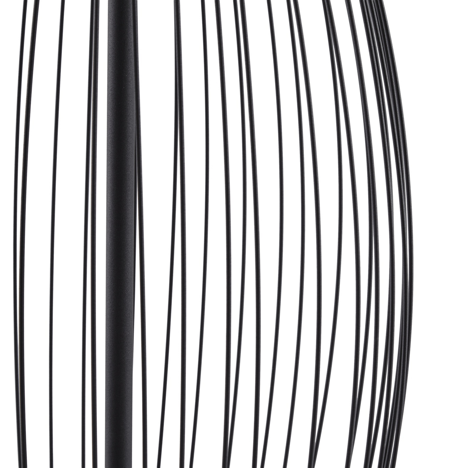 Lucande LED-lattiavalaisin ulos Richi, musta, korkeus 90 cm, IP44