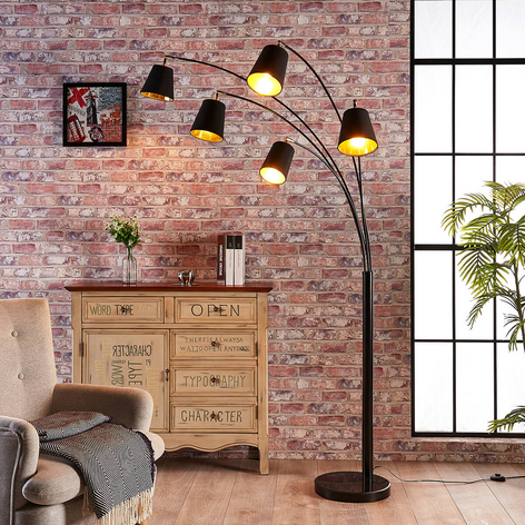 5.lamps textiele vloerlamp Tinne