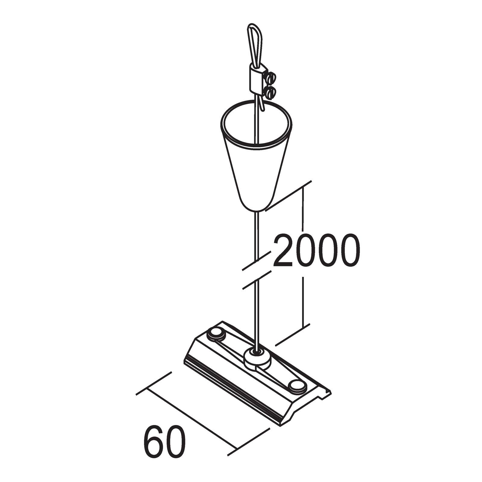 Image of Ivela suspension câble 2 m, blanche 8019162021732