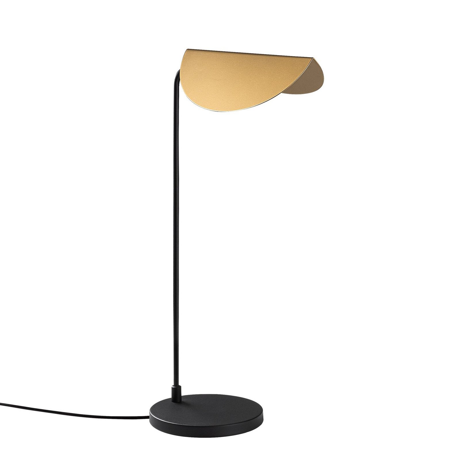 Corner table lamp, black/gold, height 57 cm, E14