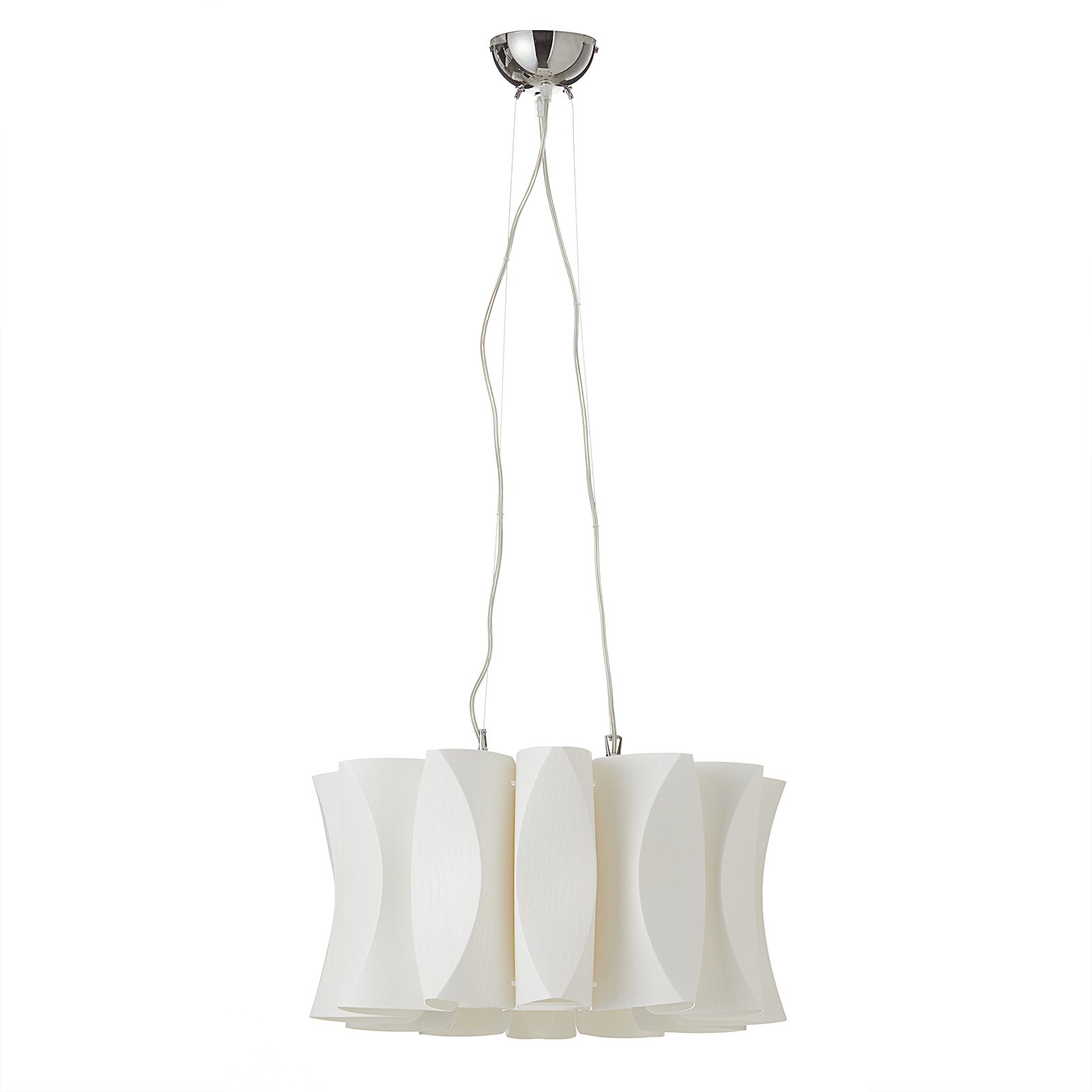 Virus hanging light with wood decor