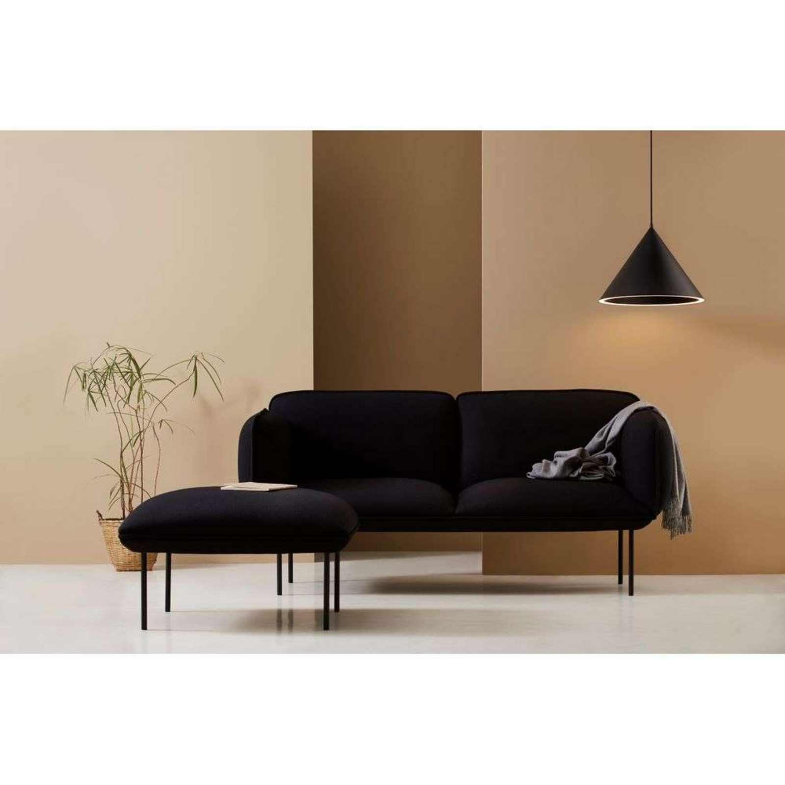 Annular Lustră Pendul Large Black - Woud