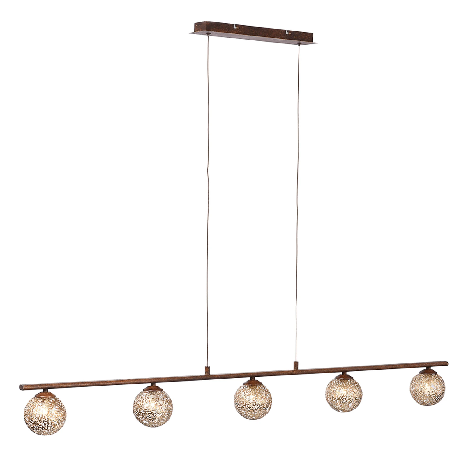 Paul Neuhaus κρεμαστό φωτιστικό Greta, 132 cm, 5-φωτιστικό, μέταλλο, G9