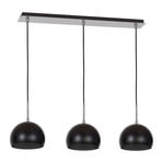 Suspension Cool, à 3 lampes allongée, noire