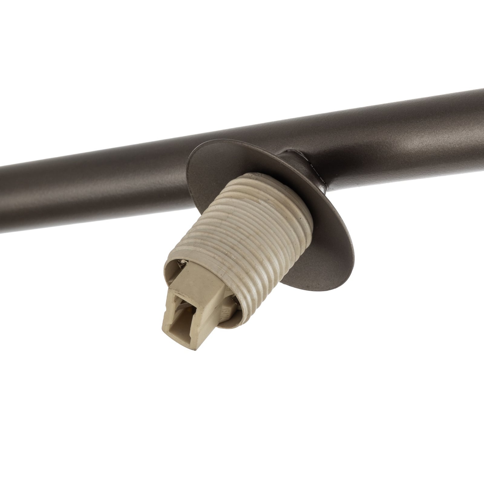 Plafondlamp Imelo, bruin, 6-lamps, glas, lengte 200 cm Plafondlamp Imelo, bruin, 6-lamps, glas, lengte 200 cm