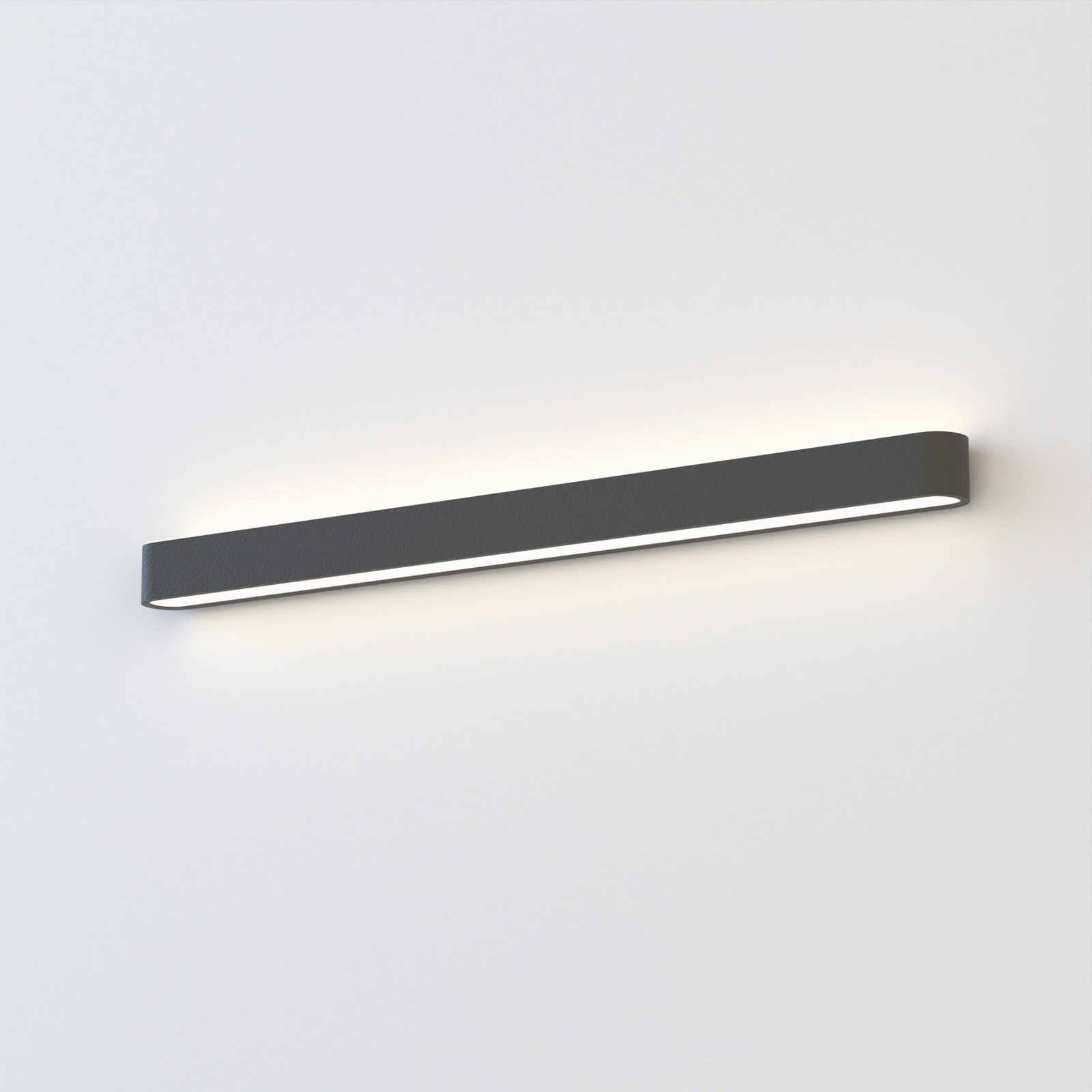 LED nástěnné světlo Soft, šířka 90 cm, grafit