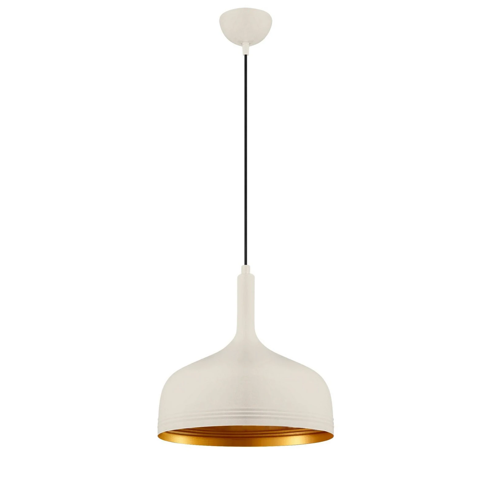 Berceste 187-S lógó világítás, fehér/arany, fém, Ø 30 cm