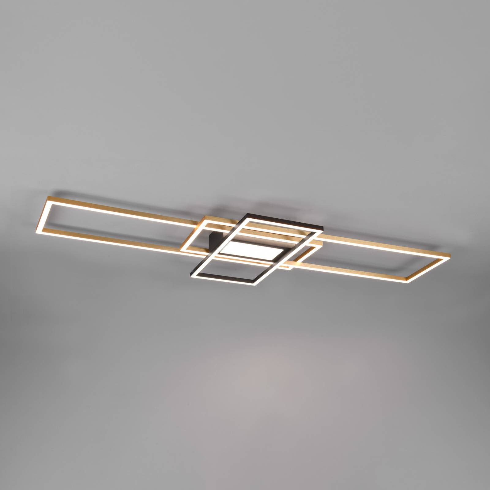 Trio Lighting Plafonnier LED Irvine CCT intensité lumineuse variable laiton