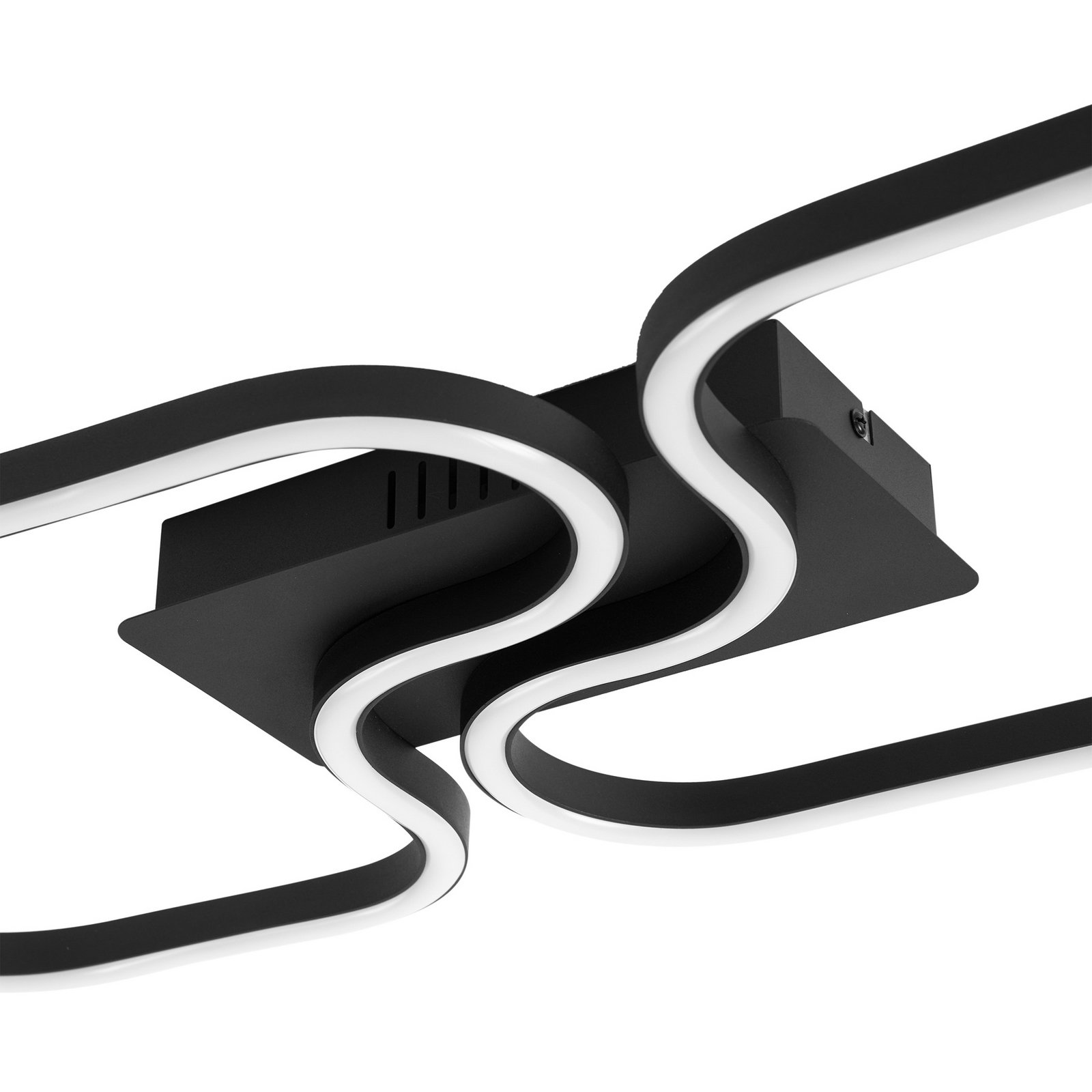 Amiya LED Ceiling Lamp 640mm Black - Lucande