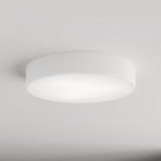 Taklampe Cleo 400, hvit, sensor, IP54, Ø 40 cm, metall