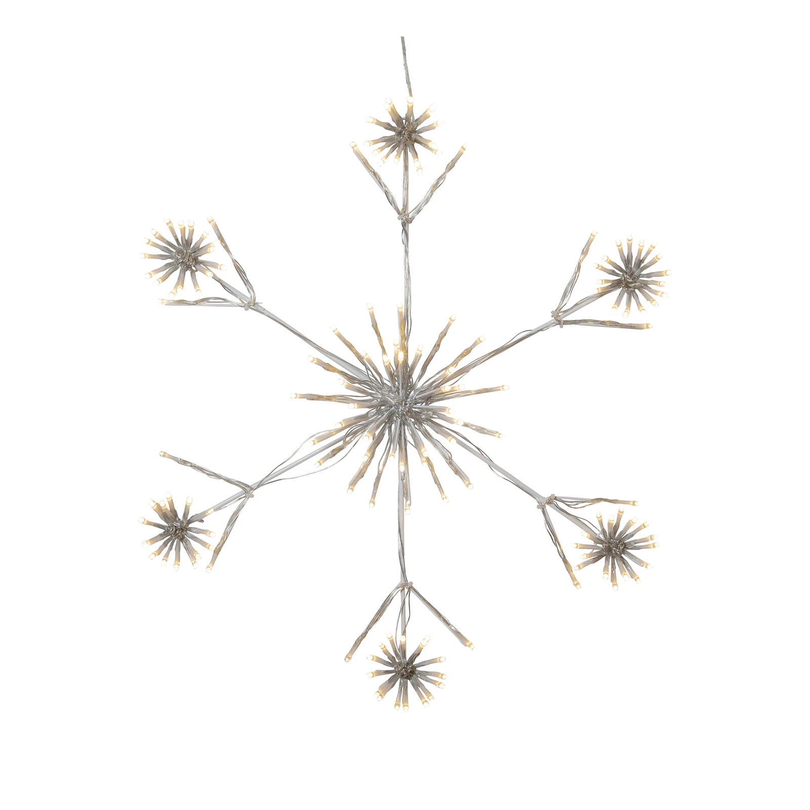 Floco de neve florido Luz decorativa LED Ø 60 cm