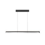 LED висяща лампа Pulse, дължина 120 cm, черна, метал