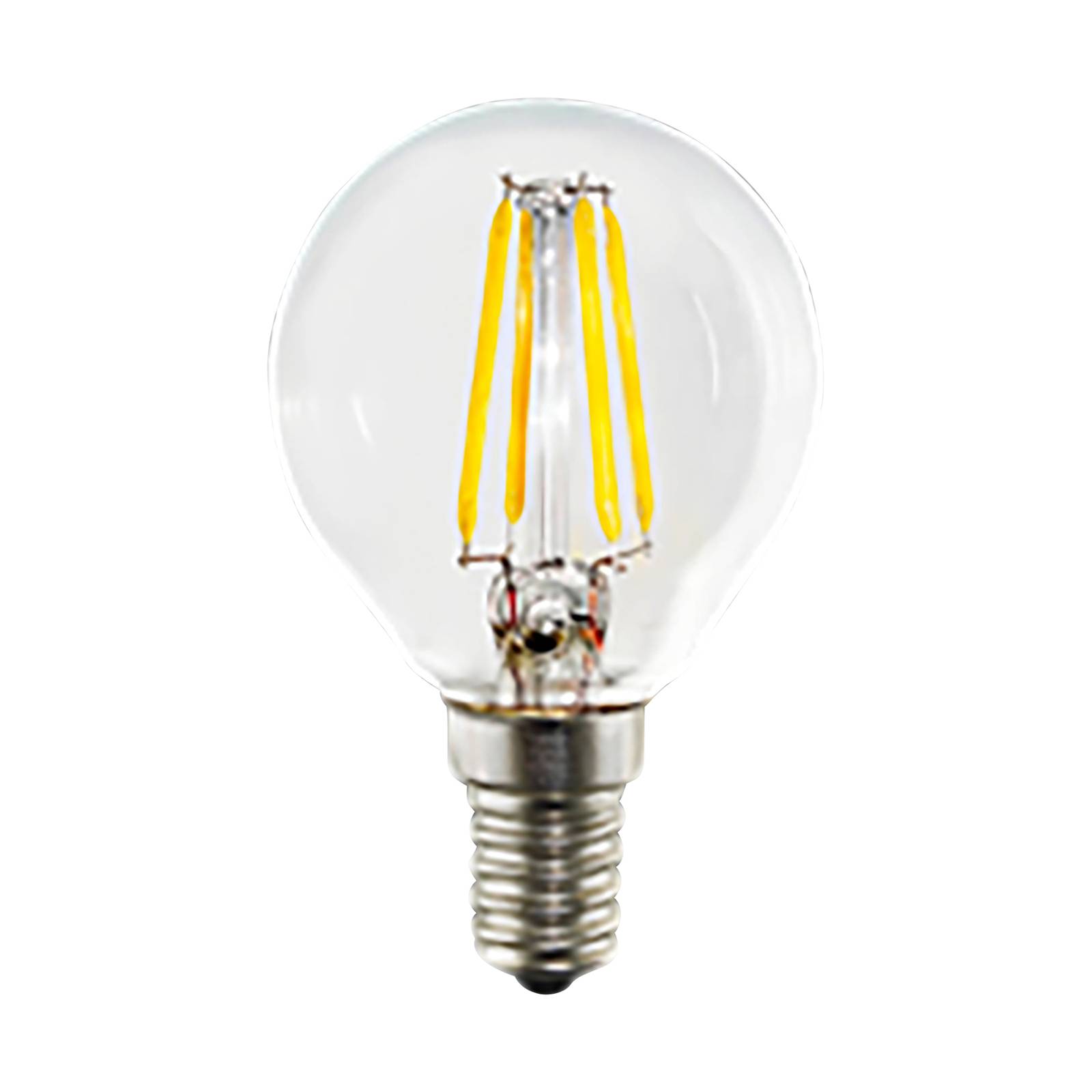 Żarówka kropla LED E14 4,5W filament 827