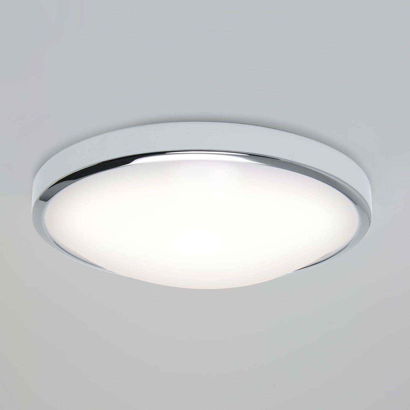 Astro Osaka - round bathroom ceiling lamp with LEDs, for Bathroom, metal, polycarbonate, 16 W, energy efficiency: A+, H: 9.5 cm