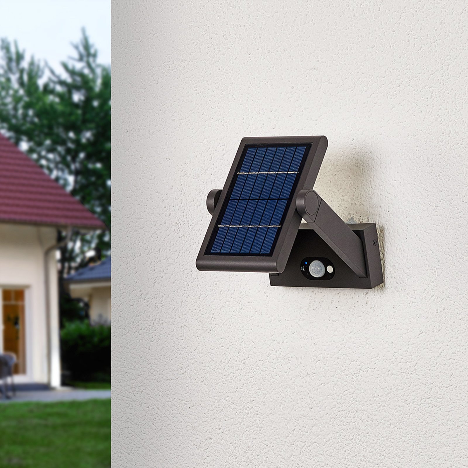 Vakerian Solcelle Vägglampa w/Sensor Graphite - Lucande