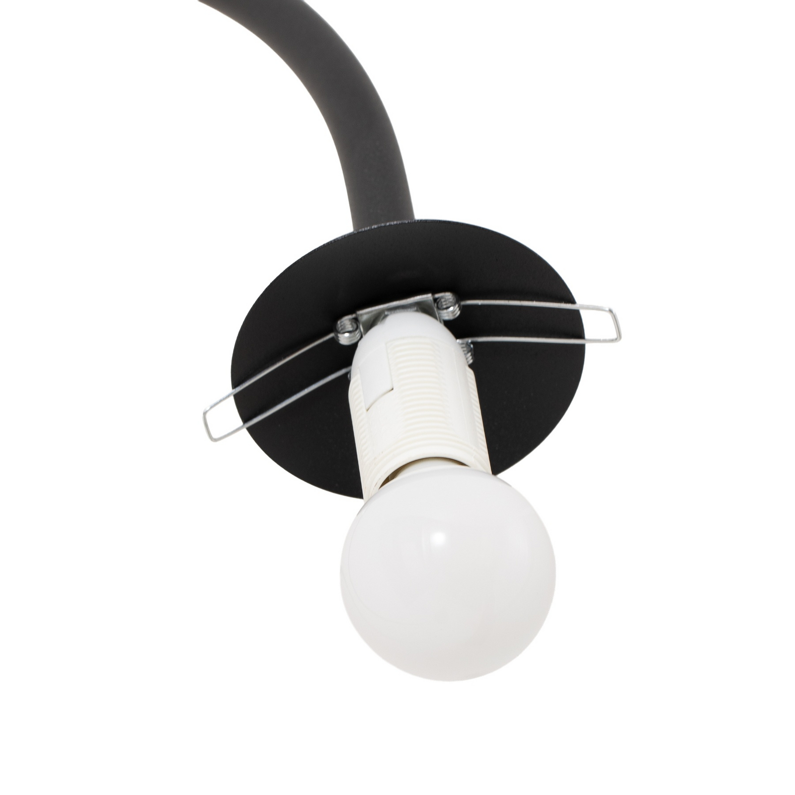 Stehleuchte Nova, Glas/Metall, schwarz/weiß, Höhe 155 cm Stehleuchte Nova, Glas/Metall, schwarz/weiß, Höhe 155 cm