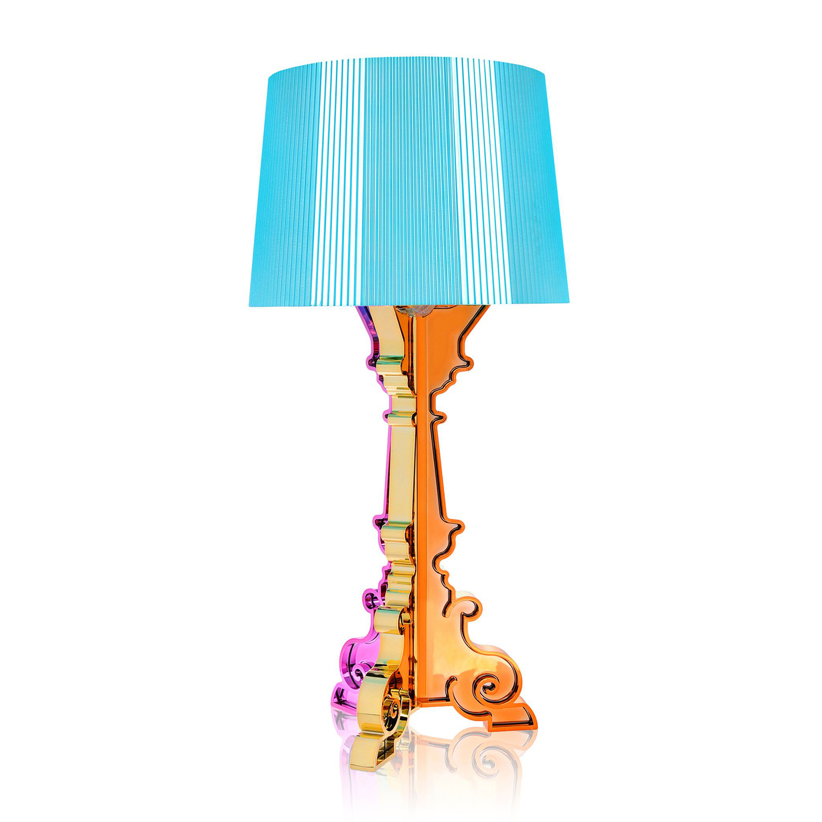 Kartell Bourgie -LED-pöytälamppu, sininen moniväri