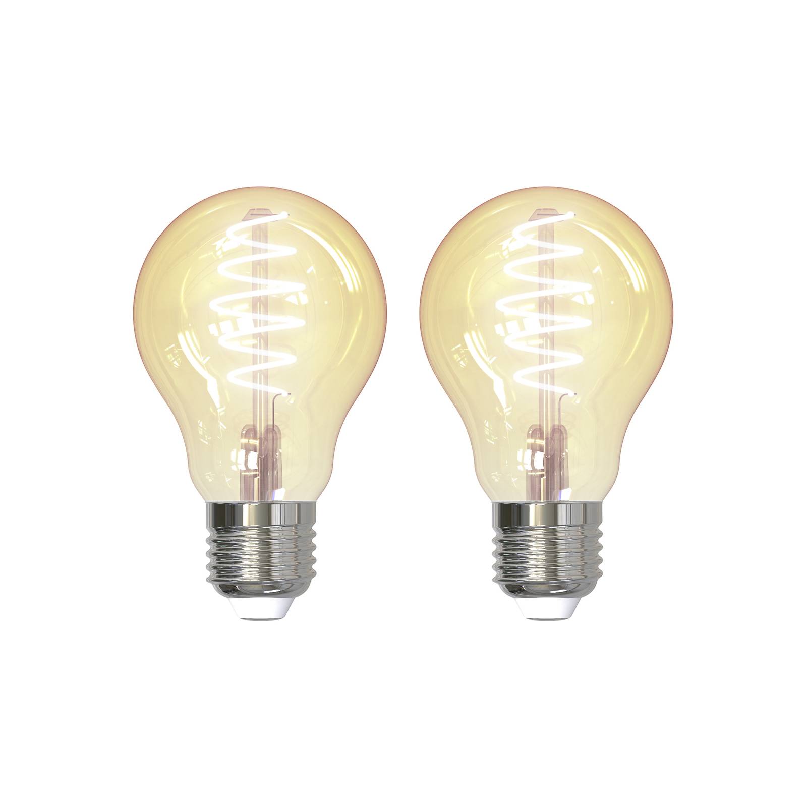 LUUMR Smart E27 4,9W ZigBee Tuya Hue amber 2er-Set