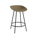 Barkruk Mat, zwart, staal, zeegras, hoogte 75 cm - Normann Copenhagen