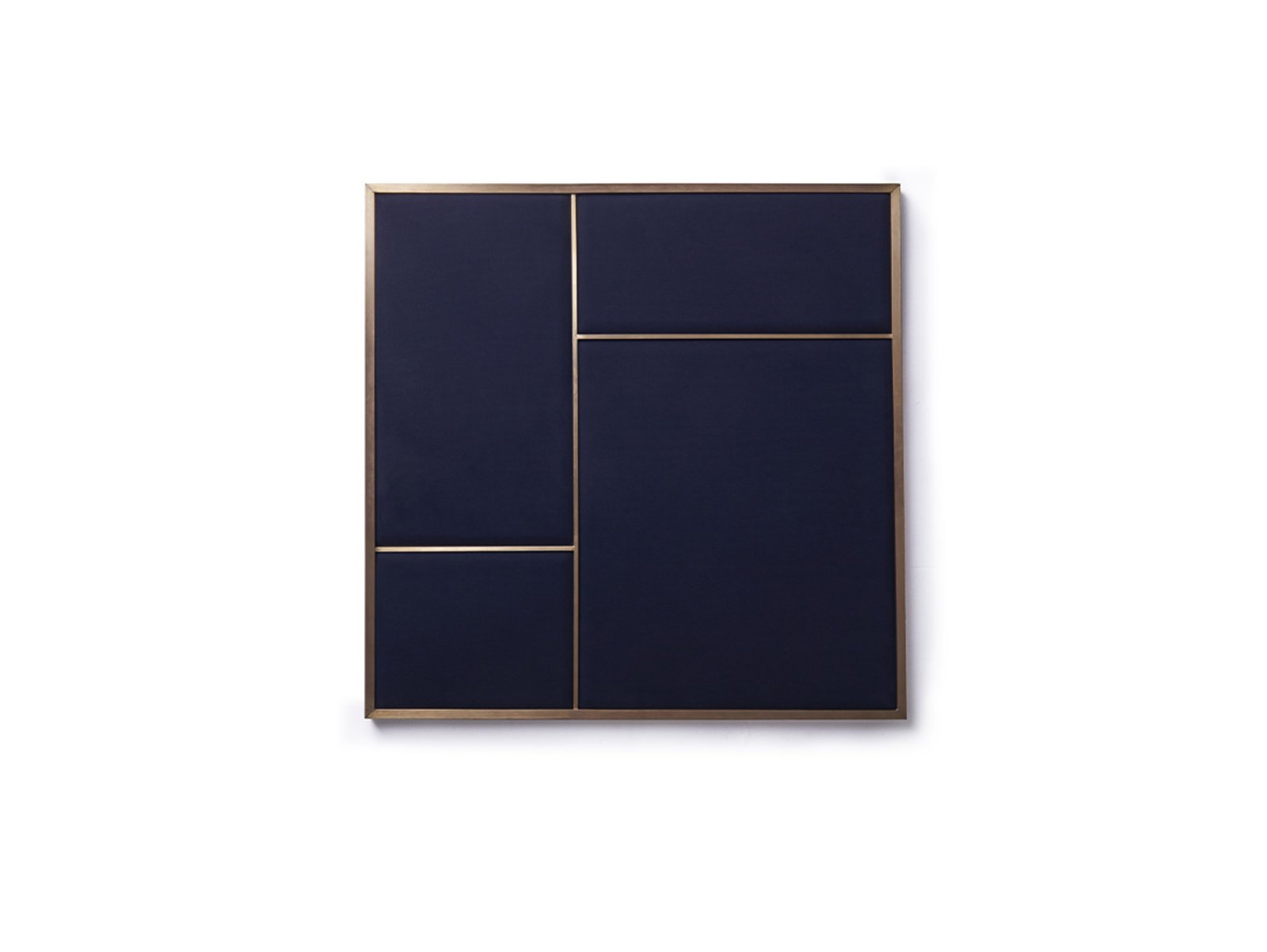 Nouveau Pin Medium Brass/Navy Blue - Please Wait to be Seated