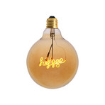 Hygge LED-pære G125, E27, ravfarvet, 2.000 K, 4 W – Halo Design