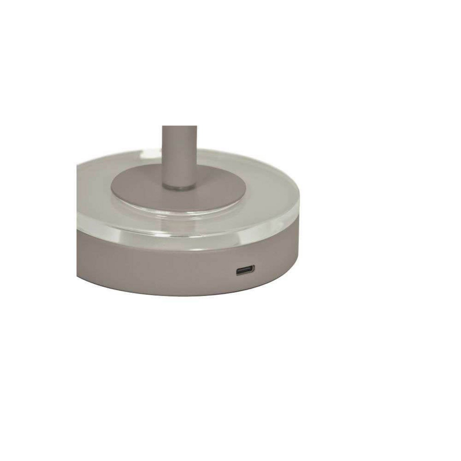 AYTM Akkuleuchte Luceo, taupe, metal, 24 cm, dæmpbar, IP44 AYTM Akkuleuchte Luceo, taupe, metal, 24 cm, dæmpbar, IP44