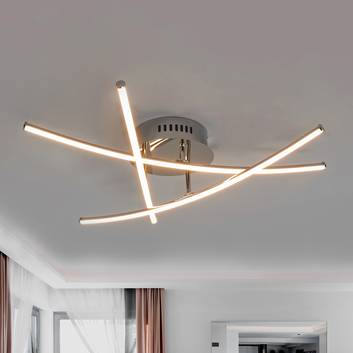 Gekruiste staven - mooie LED plafondlamp Yael