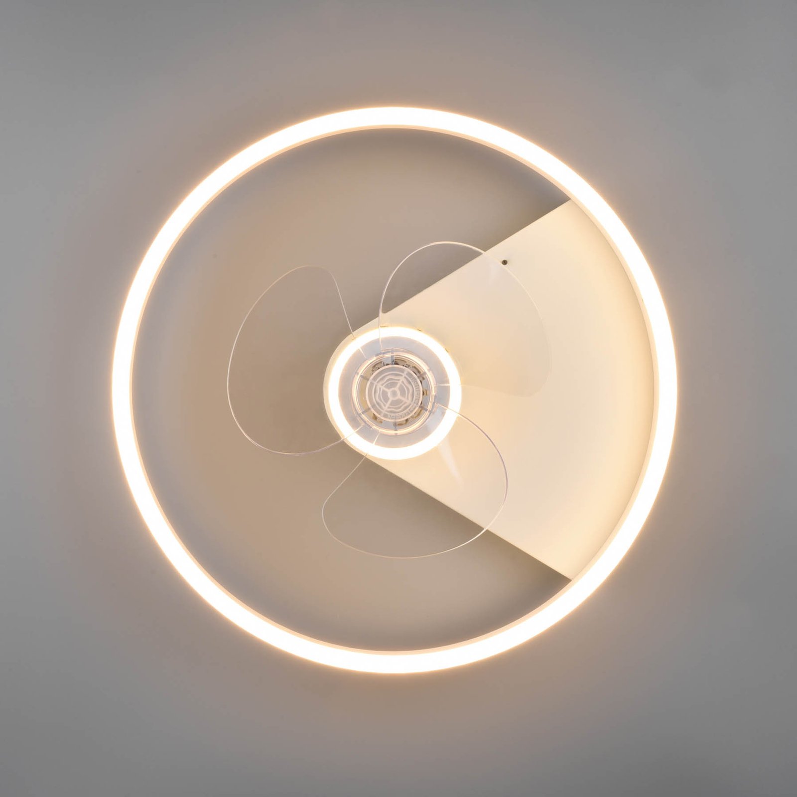 Ventilatore a pale Borgholm con LED, CCT, bianco