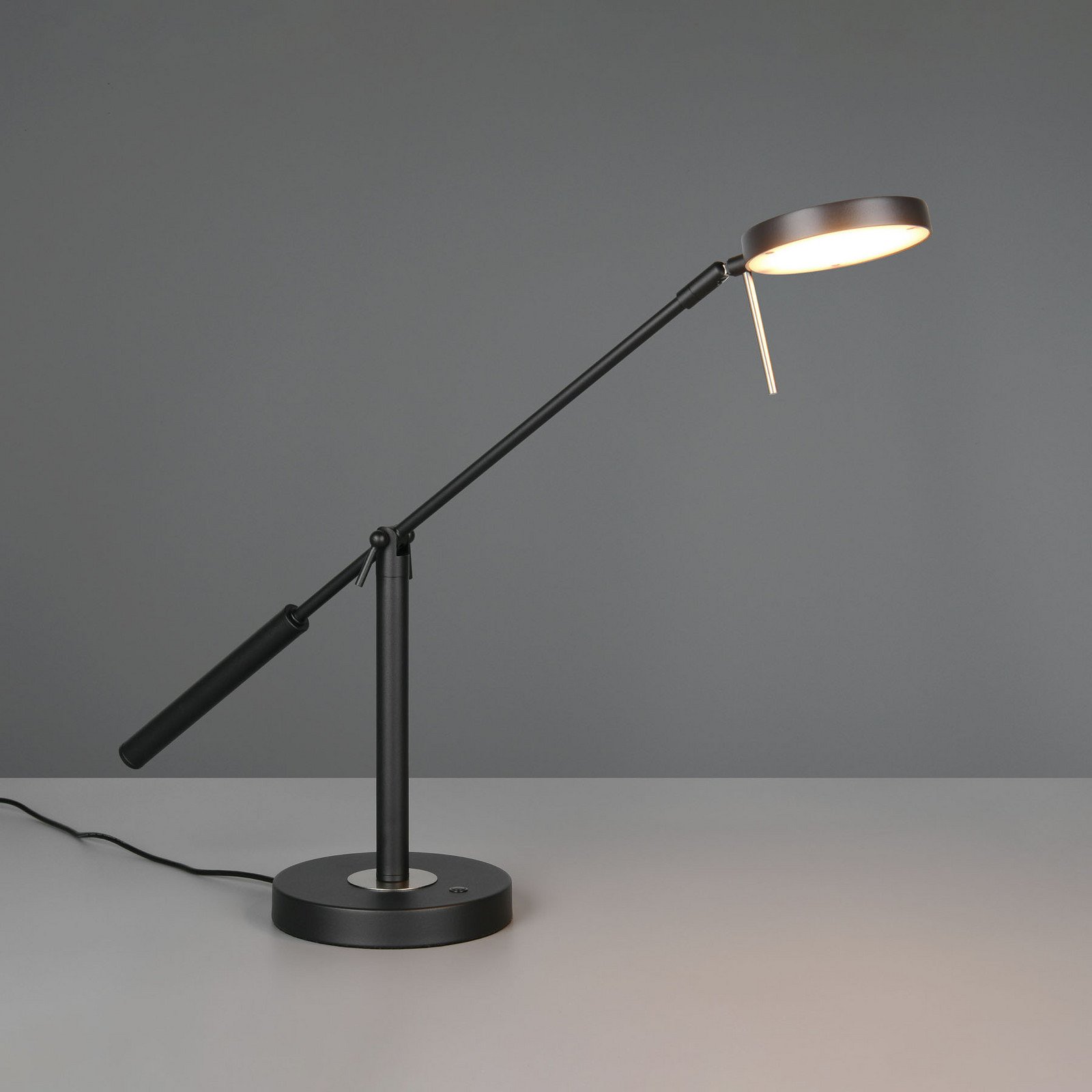 Trio Lighting Lampa de masă LED Monza negru mat înălțime 52 cm metal - Studiu / Birou - Modern