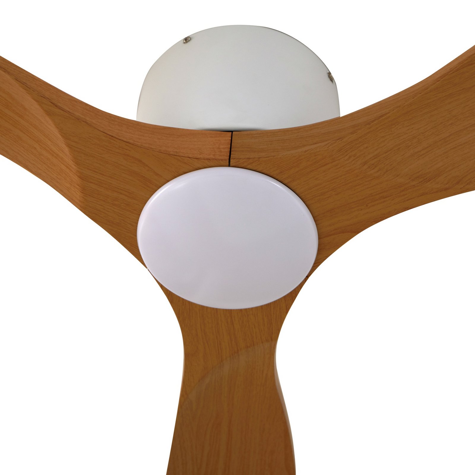 Moneno LED Loftventilator Hvid/Træ - Lucande