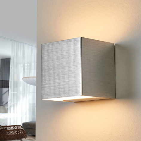 LED-Wandleuchte Kimberly, 9x9cm, aluminium