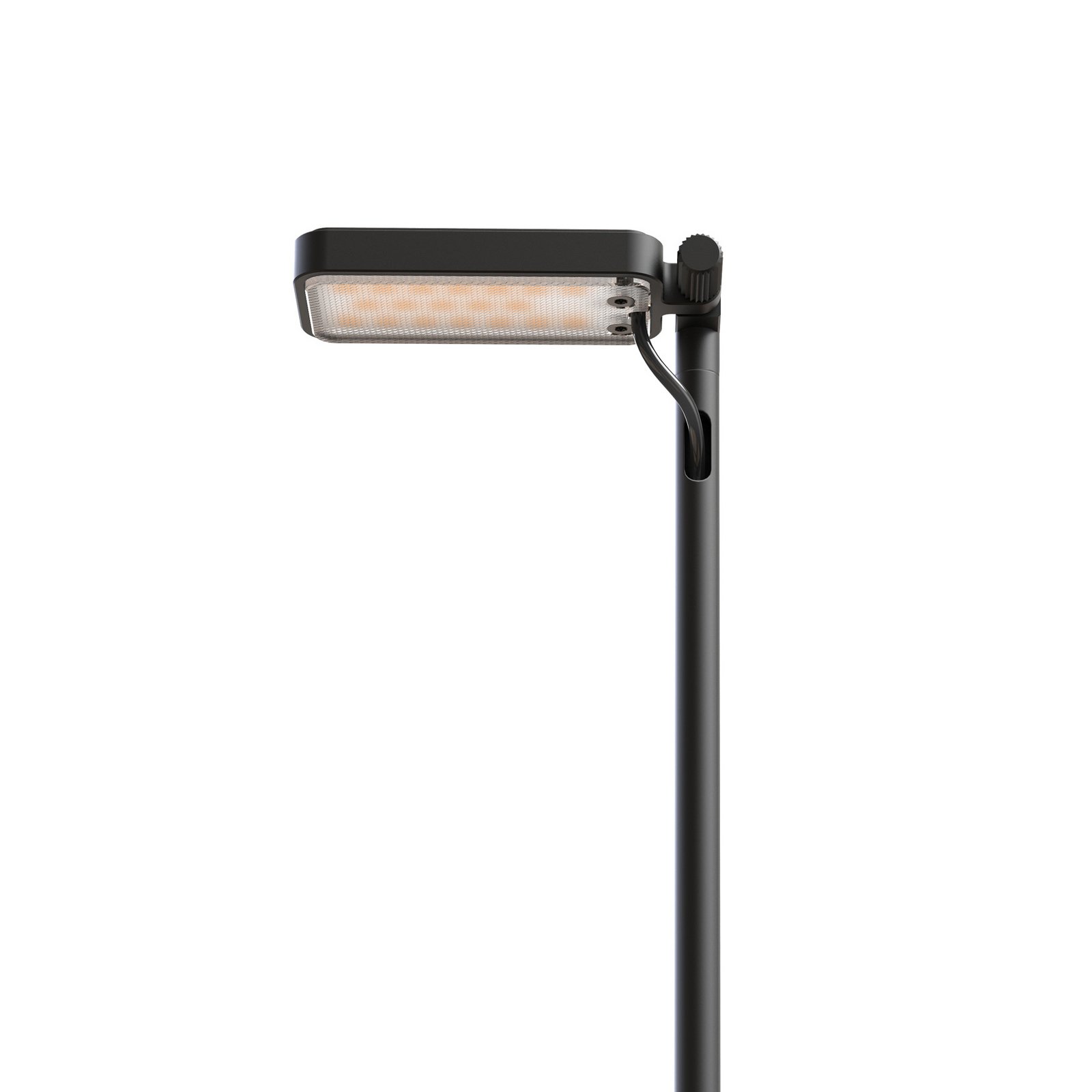 Luceplan LED-Wegelampe Flia, 180cm hoch, schwarz, Kunststoff