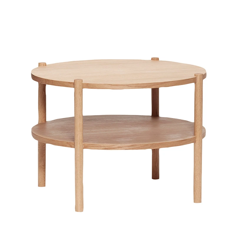 Hübsch - Acorn Sofa-Tisch Round Nature