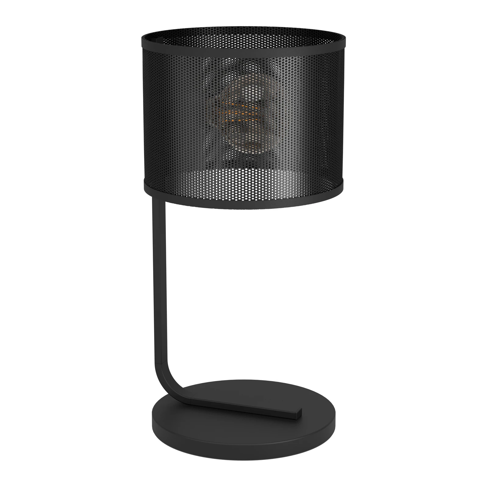 Lampe à poser Manby, hauteur 48,5 cm, noir, acier