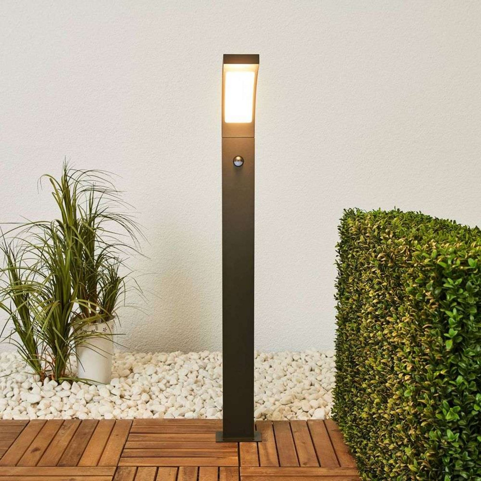 Juvia LED Kerti Lámpa H100 Érzékelővel Graphite - Lucande