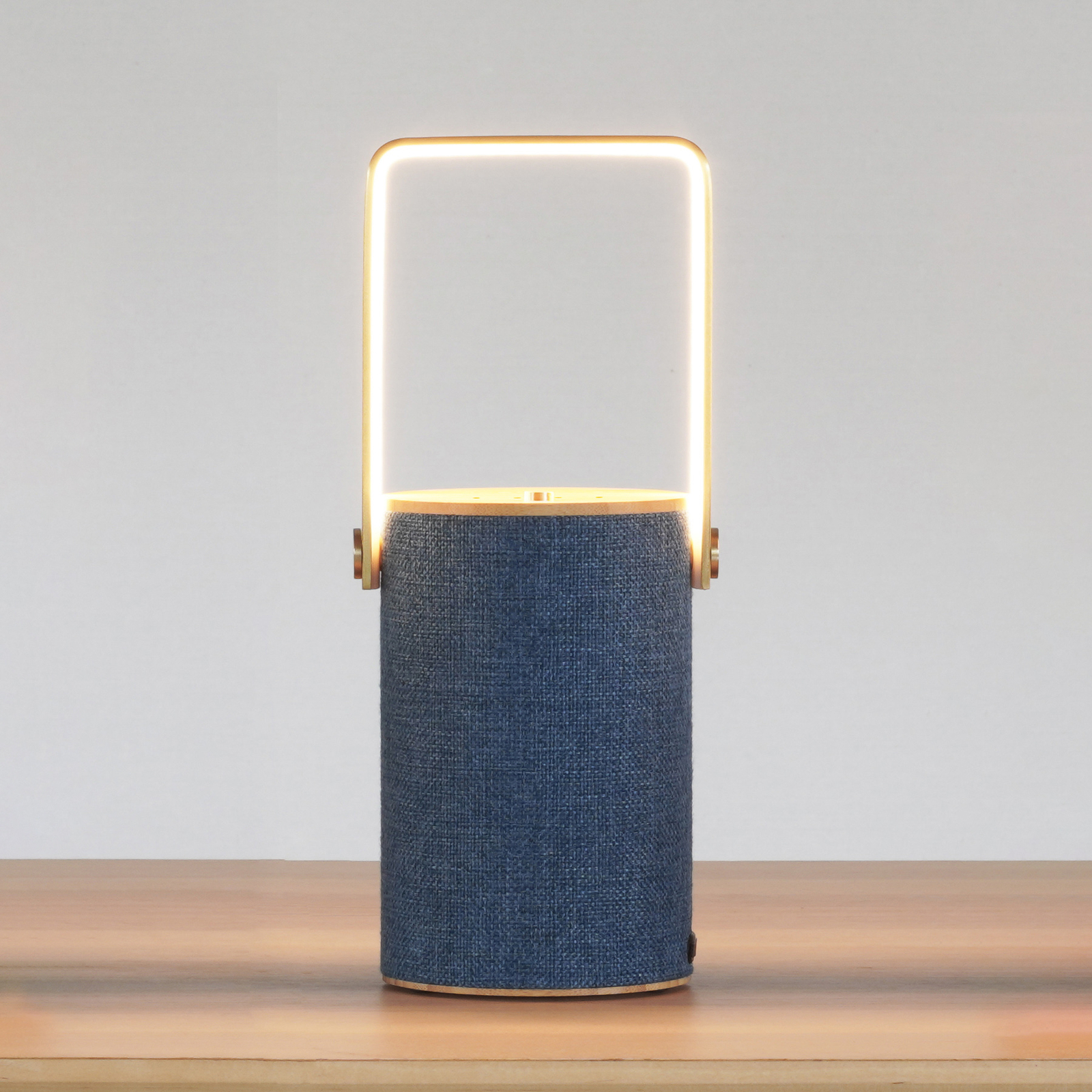 LOOM DESIGN Silo 1 sfeerlamp, Bluetooth speaker, blauw
