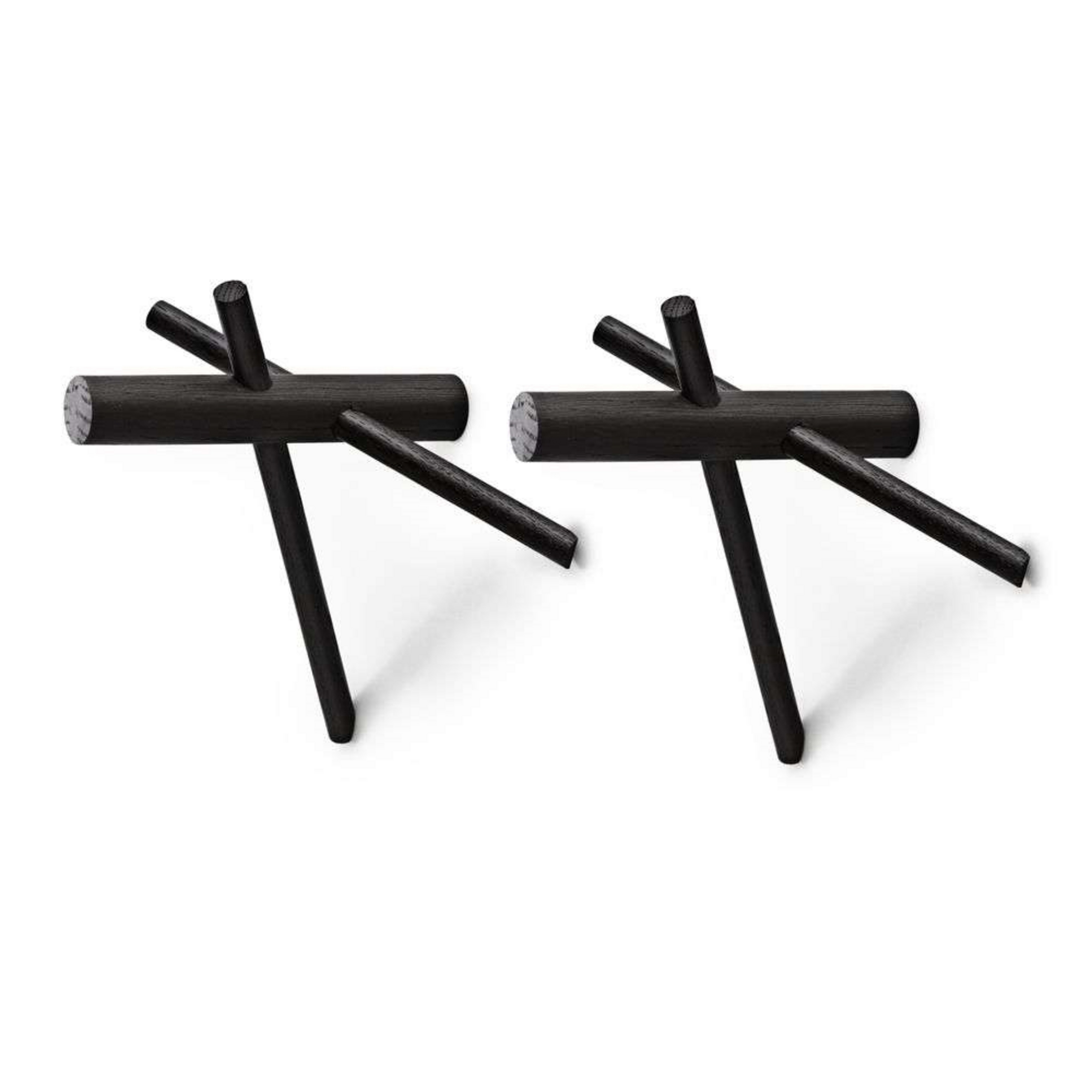 Sticks Kleiderhaken 2 pcs. Black - Normann Copenhagen