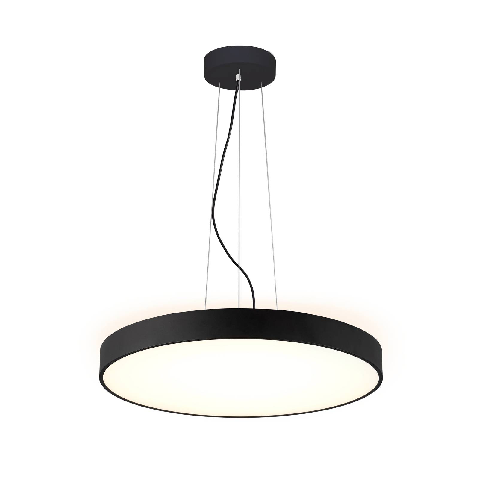 Arcchio Vanida suspension LED, noire, 60 cm