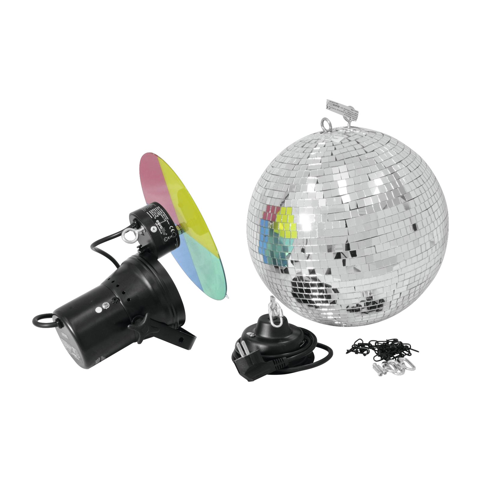 EUROLITE mirror ball set with pinspot
