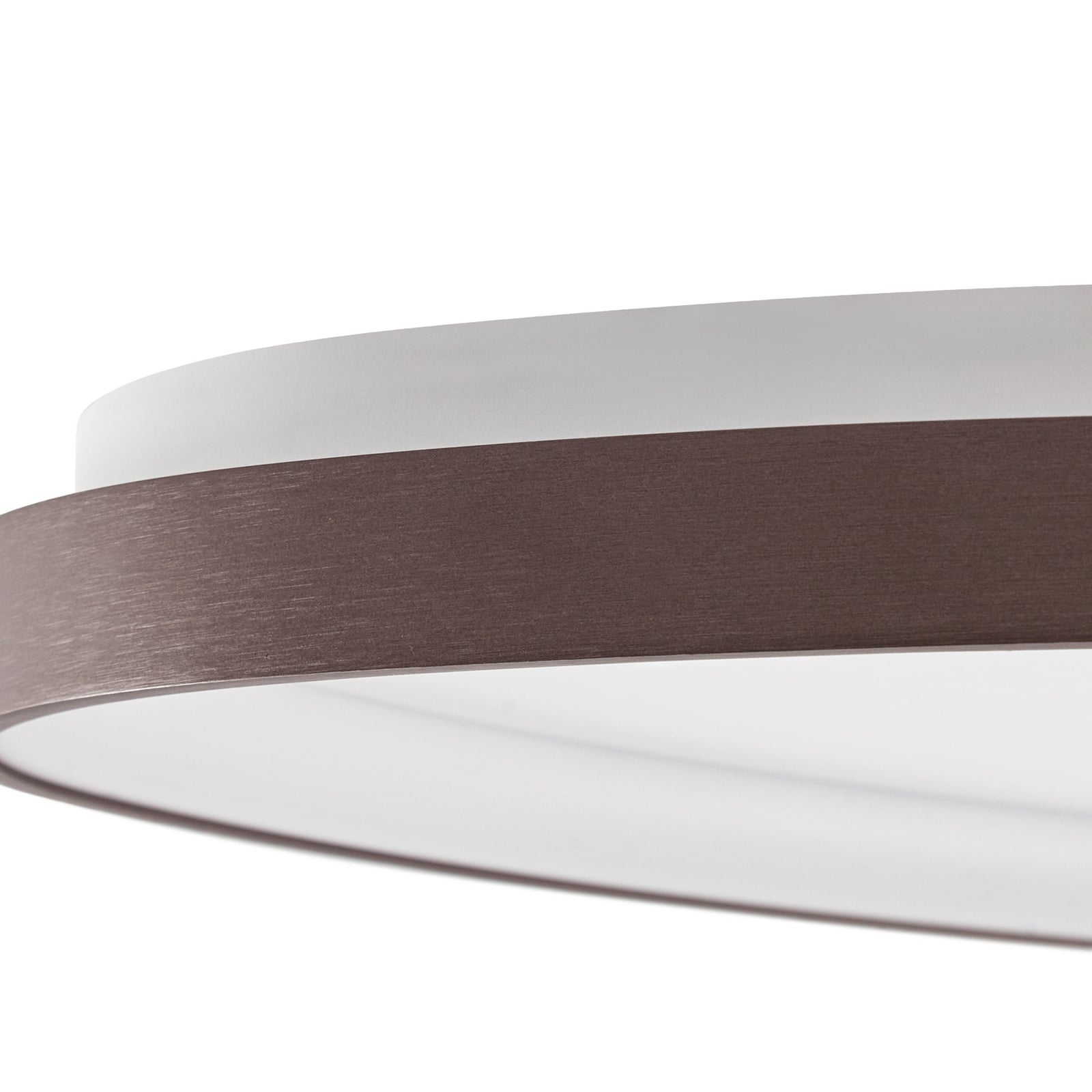Lucande Asken LED ceiling light, 61 cm, brown, CCT, dimmable Lucande Asken LED ceiling light, 61 cm, brown, CCT, dimmable