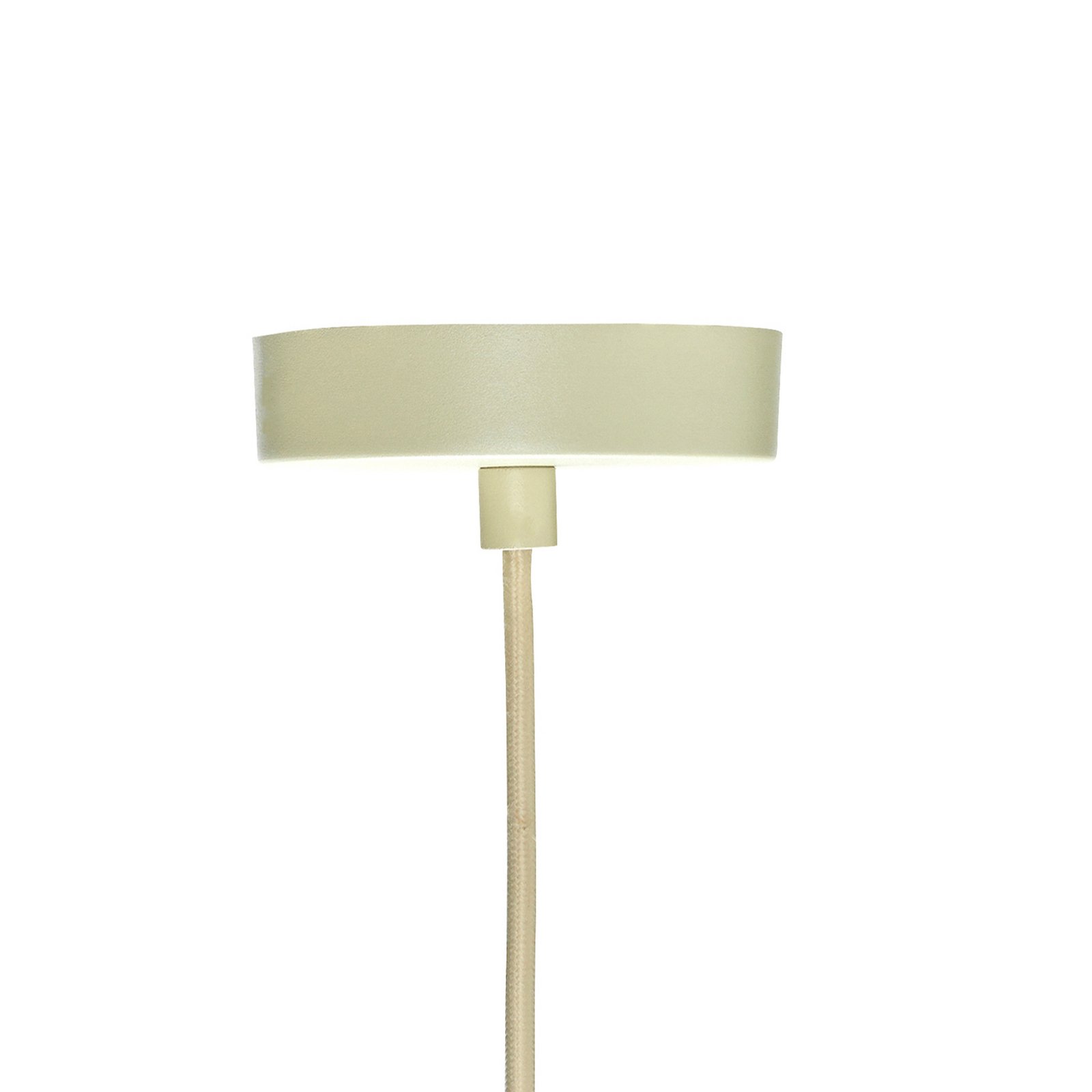 Hübsch Solid pendant light, white, sand, glass, iron, E27