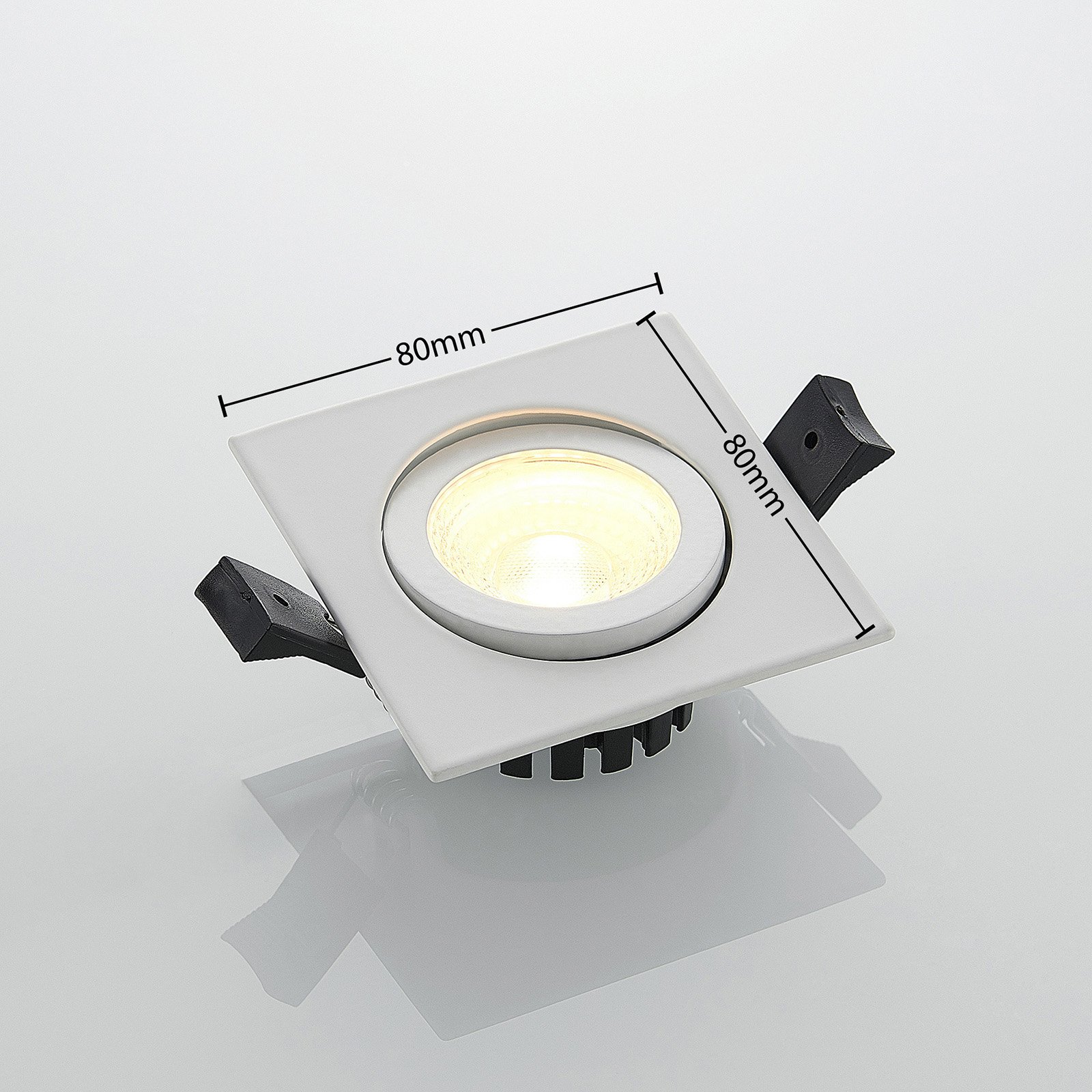 Arcchio Dacio LED downlight angular 36° IP65