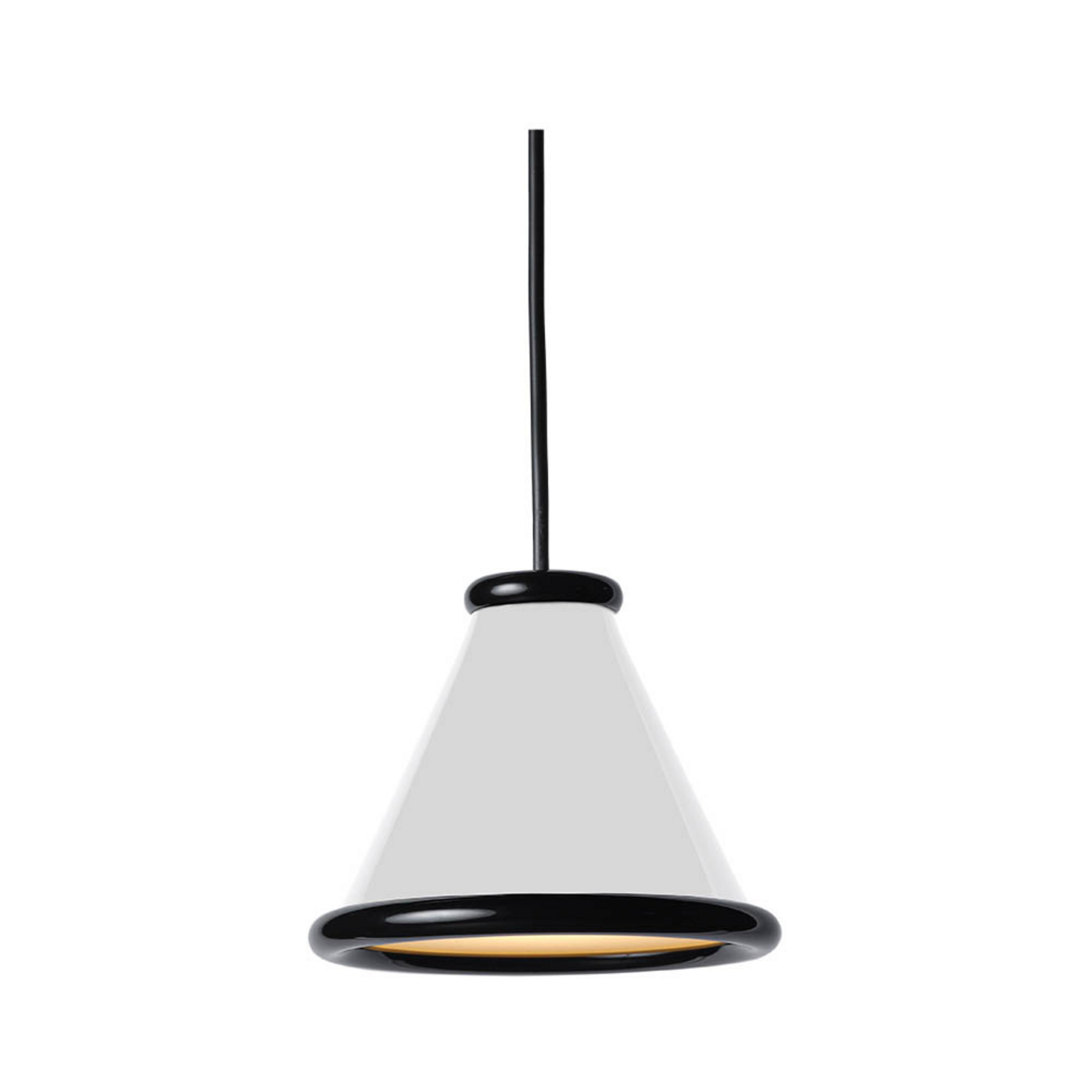 Belle Candeeiro Suspenso Ø15 Glossy White/Glossy Black - Belid