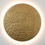 LED sieninis šviestuvas "Meteor", Ø 120 cm, aukso spalvos